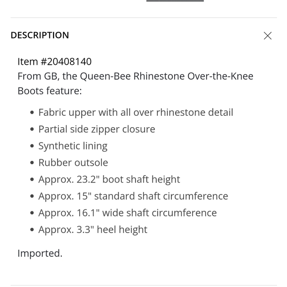 NWT Gianni Bini Queen Bee Rhinestone Over the Knee Boots - Picture 4 of 13